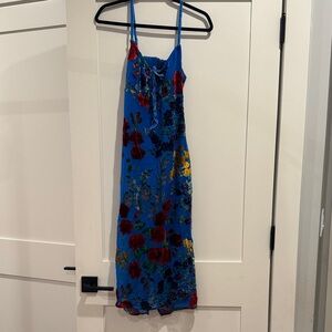 Commense Blue Floral Dress